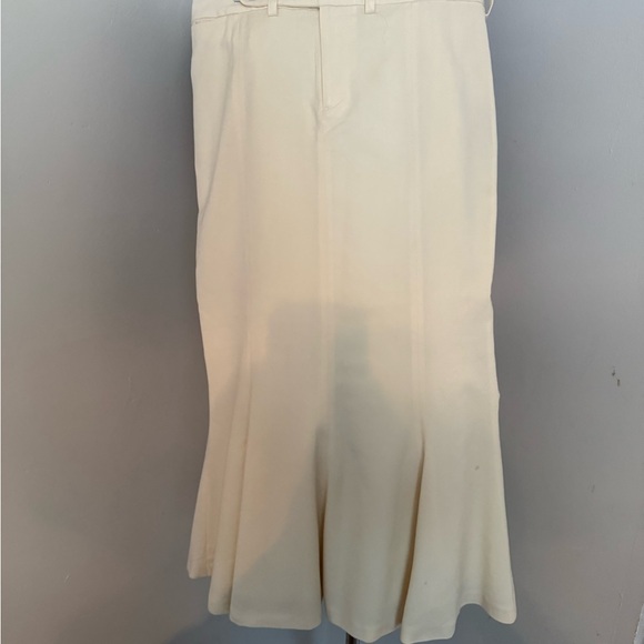 Ralph Lauren Cream Wool Skirt - Picture 1 of 7
